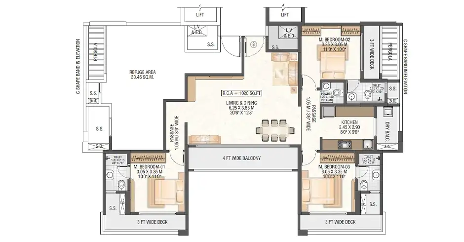 Equinox Thane 4.5 BHK Floor Plan Equinox Thane 4.5 BHK Floor Plan