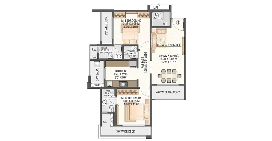 Equinox Thane Master Bedroom Floor Plan Equinox Thane Master Bedroom Floor Plan